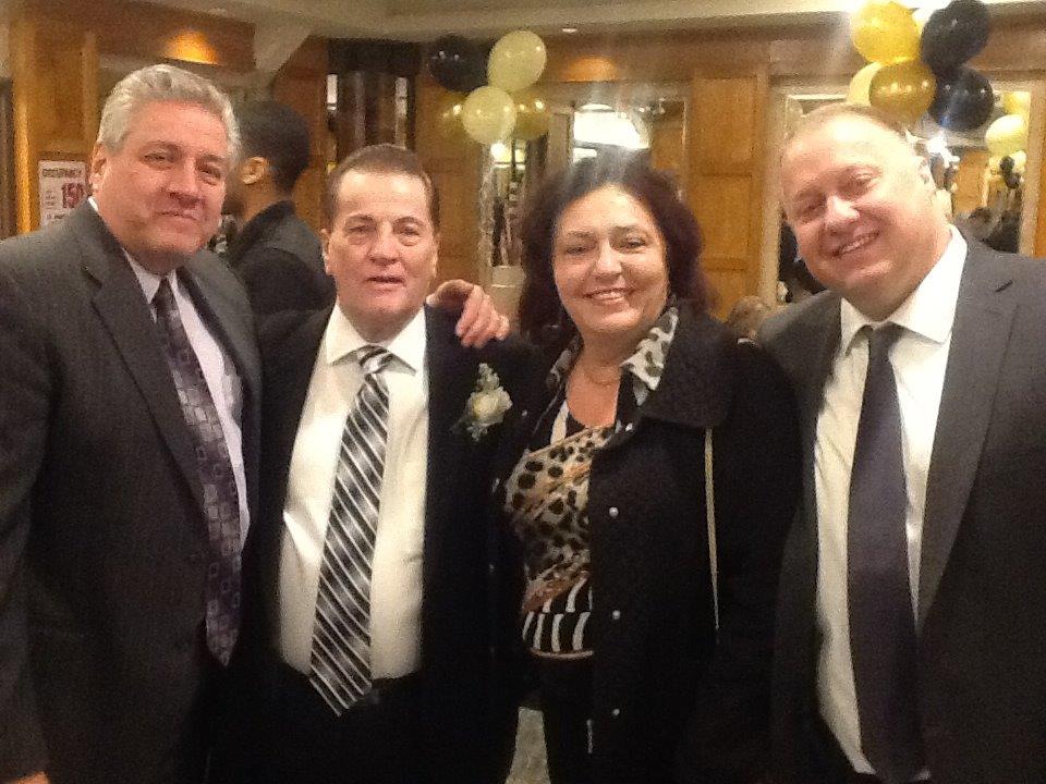 From left John Vincenzi,Tommy Roma, Marylou Palladino, Nick Palladino