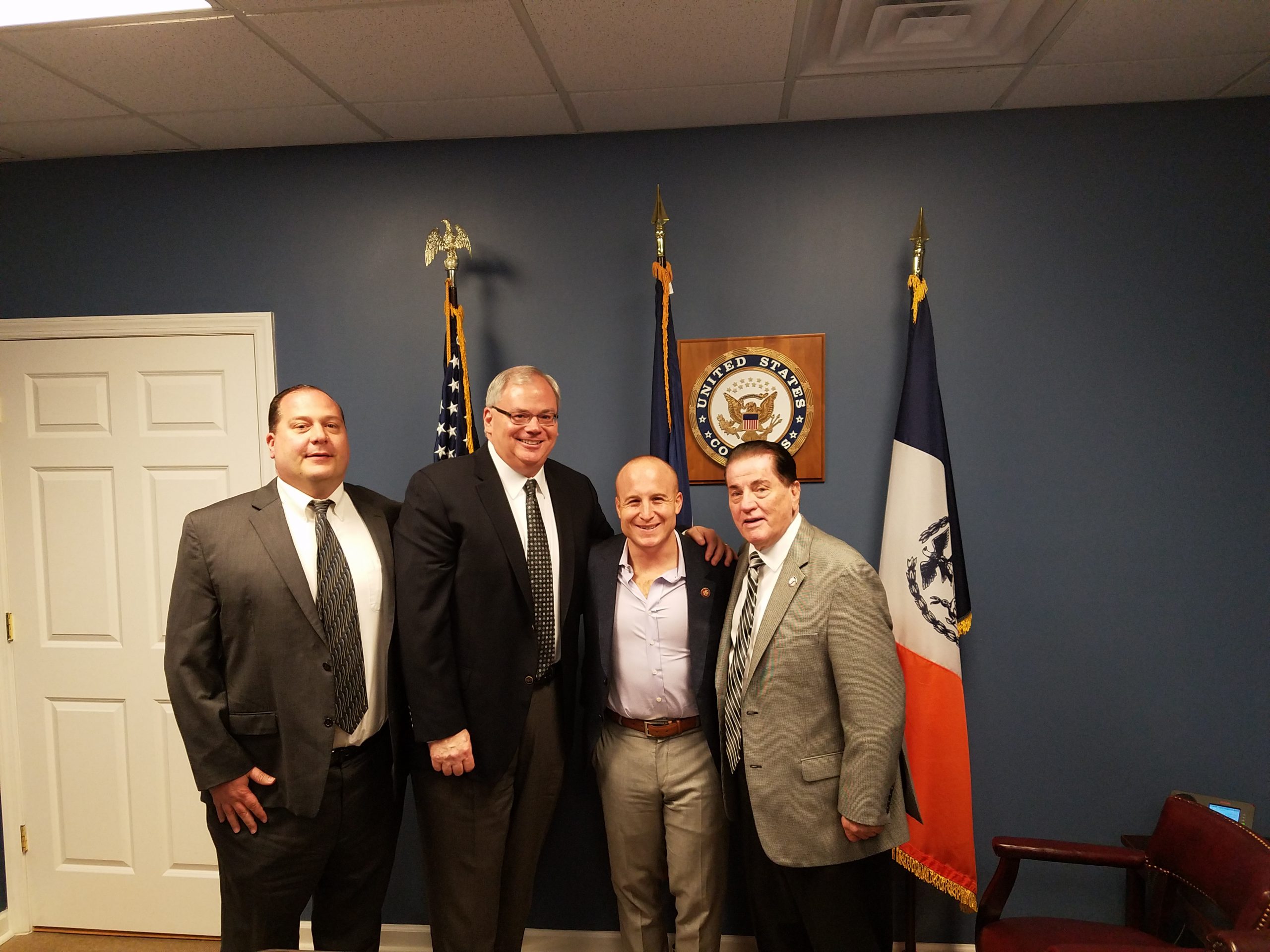 A very productive meeting was held with Congressman Max Rose. He is co-sponsoring all of our Postal legislation.