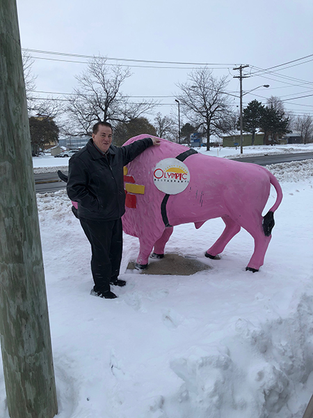 N.E.R.V.P. Tommy Roma Braving Buffalo Snow on Recent Visit