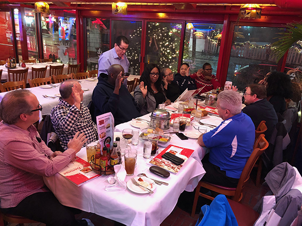 N.E.R.V.P. Tommy Roma Swearing-In Branch 459 Board Members at Recent Christmas Meeting