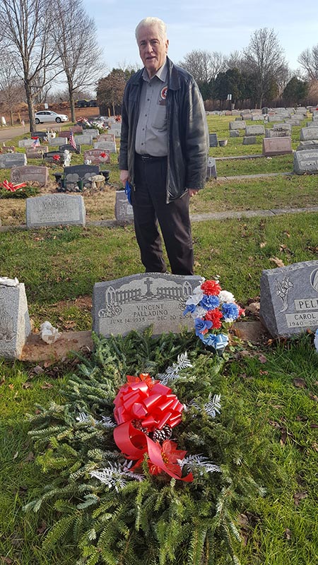 Tommy Roma’s Annual Christmas Visit to President Vince Palladino’s Grave Site