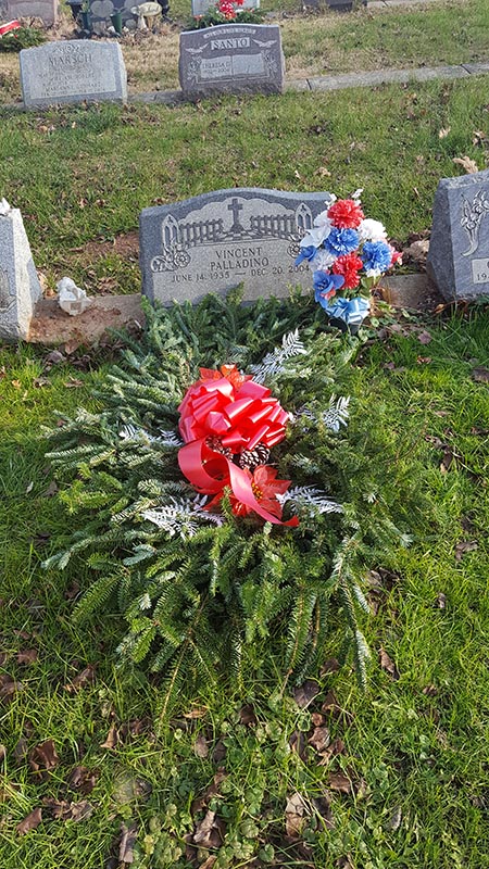 Tommy Roma’s Annual Christmas Visit to President Vince Palladino’s Grave Site