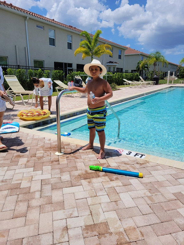 My First Grandson Marco Enjoying the Florida Sun