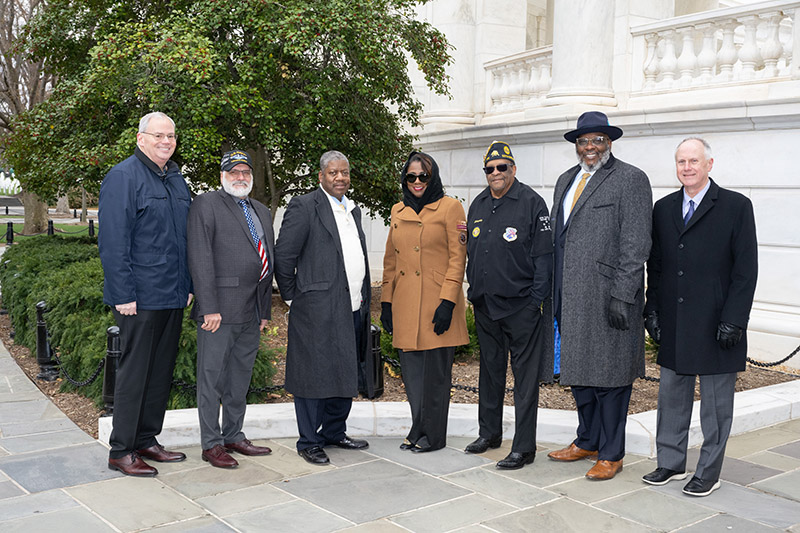 NAPS Veterans with Resident Officers at Arlington Cemetary